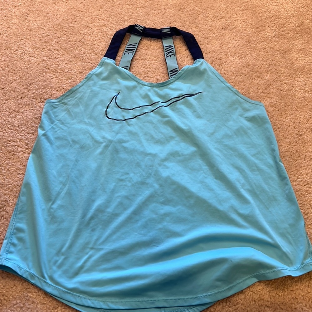 Gently used light blue Nike tank top